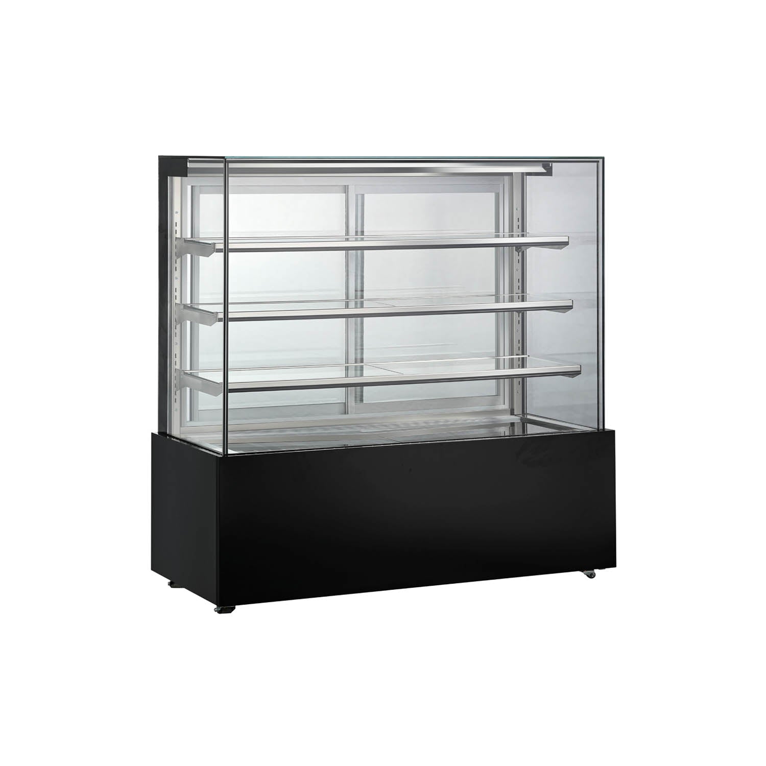 Cake Upright Showcase DDGL Frameless Series - Straight (Three Shelves)